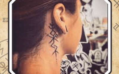 Tatuajes de Oreja Vikingos Runas